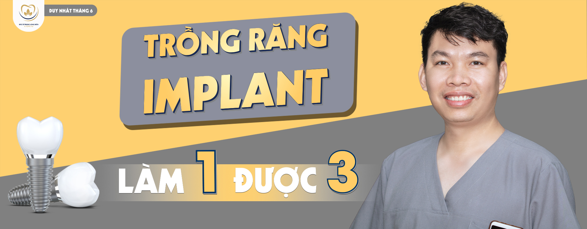cấy ghép Implant - Nha khoa Bác sĩ Trung Long Biên