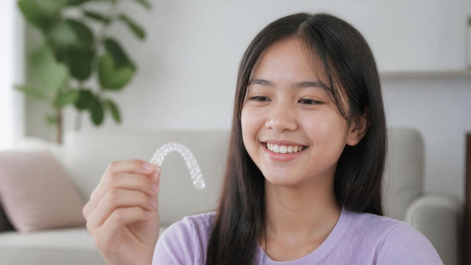 Thiếu niên cầm hàm duy trì trong suốt sau khi tháo niềng răng - ảnh minh hoạ Nha khoa Bác sĩ Trung Long Biên